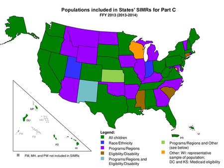 Populations included in States’ SIMRs for Part C FFY 2013 ( )