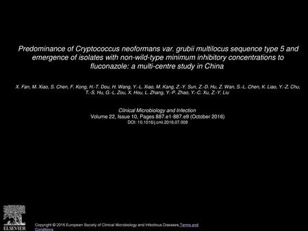 Predominance of Cryptococcus neoformans var
