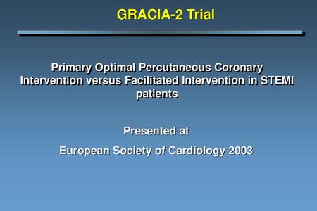 European Society of Cardiology 2003