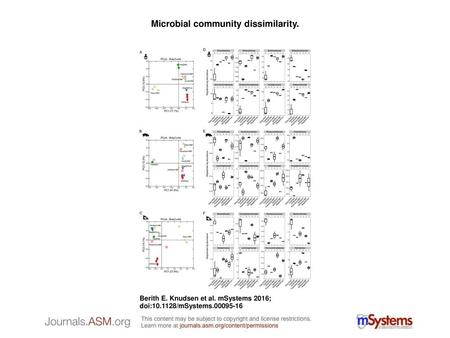 Microbial community dissimilarity.