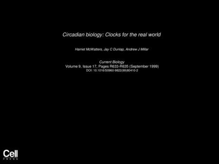 Circadian biology: Clocks for the real world