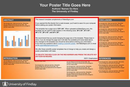 Your Poster Title Goes Here The University of Findlay