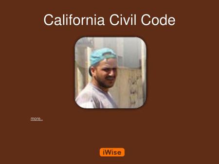 California Civil Code more...