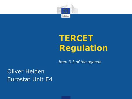 Oliver Heiden Eurostat Unit E4