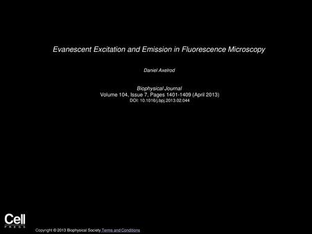 Evanescent Excitation and Emission in Fluorescence Microscopy