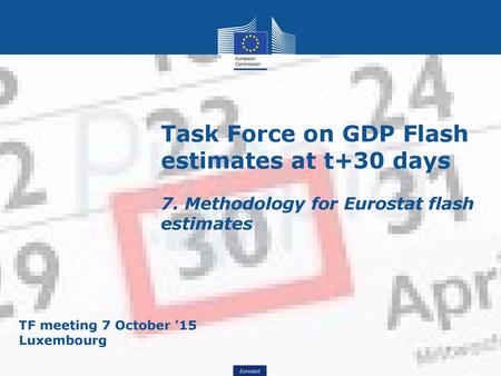 TF meeting 7 October '15 Luxembourg
