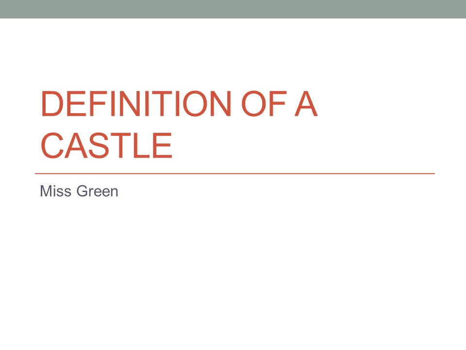 Castle  Definition, Parts & Battlements - Video & Lesson