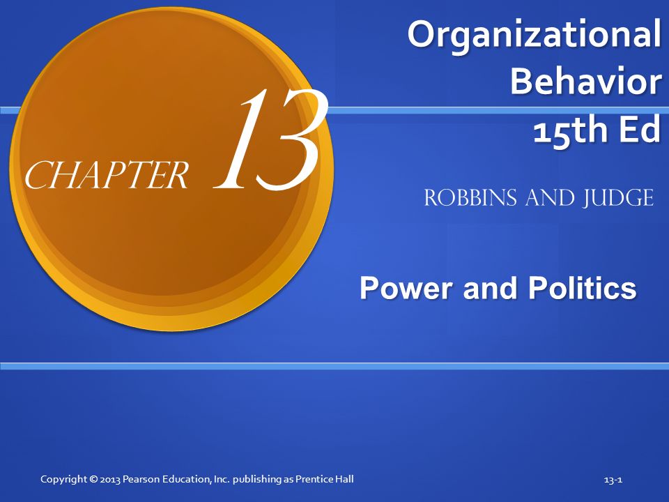 Organizational Behavior 15th Ed - ppt download