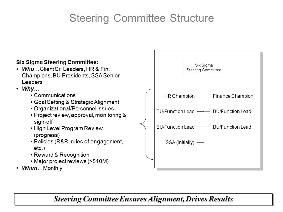 Steering Committee Structure - Ppt Download