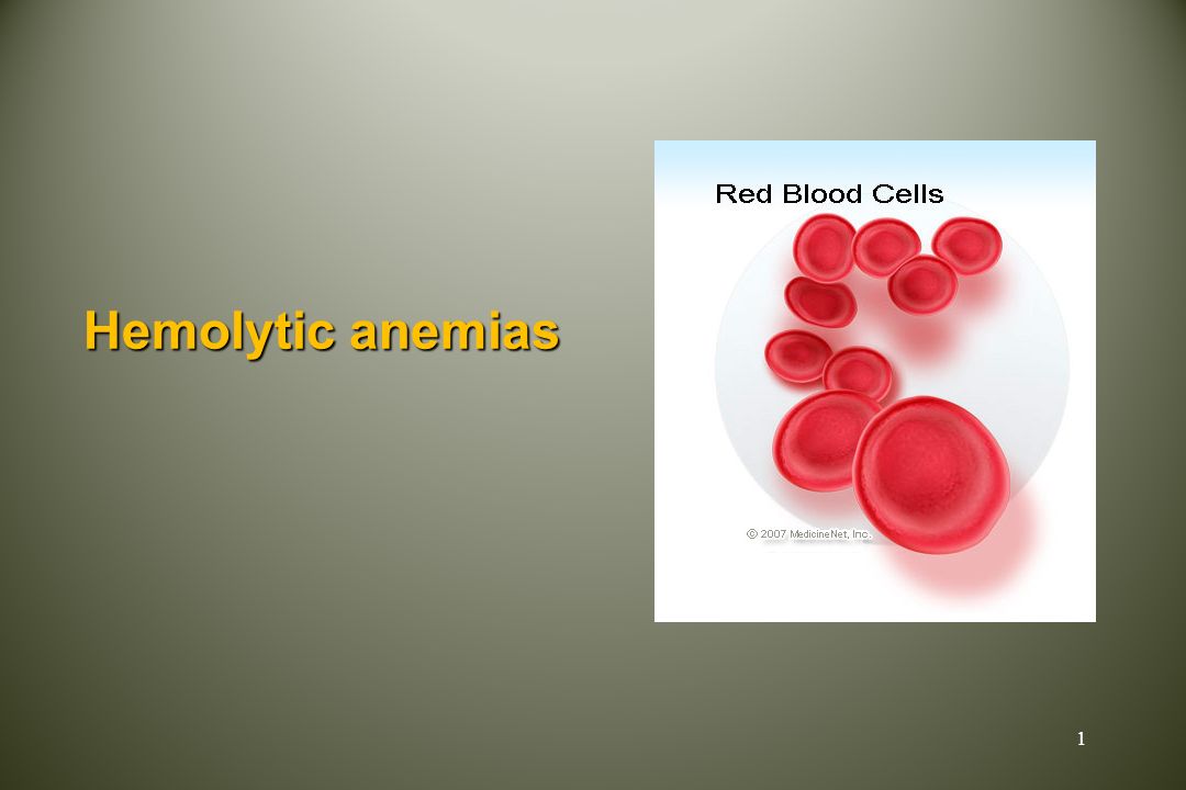 Hemolytic anemias. - ppt video online download