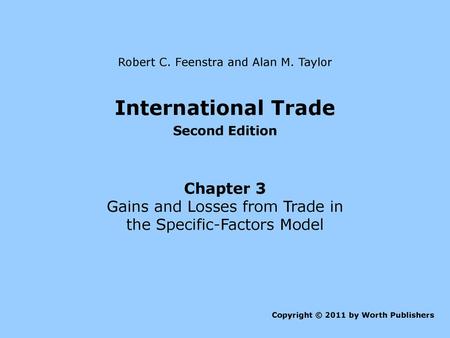 International Trade Chapter 3