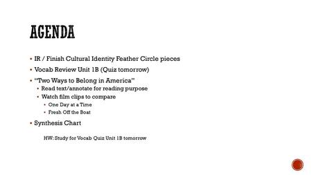 agenda IR / Finish Cultural Identity Feather Circle pieces