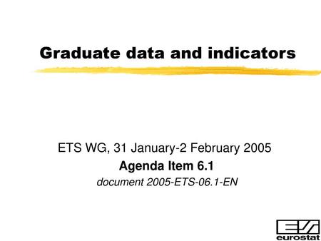 Graduate data and indicators