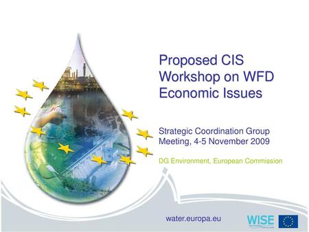 Proposed CIS Workshop on WFD Economic Issues