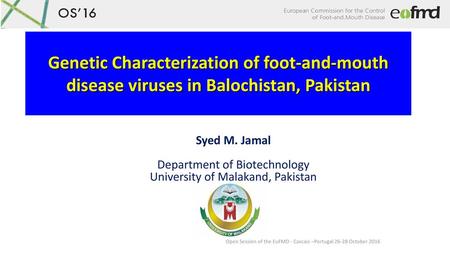 Department of Biotechnology University of Malakand, Pakistan