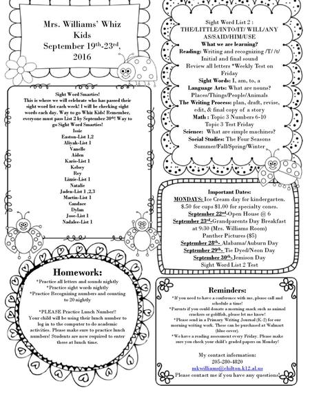 Kindergarten Newsletter Ppt Download