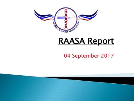 RAASA Report 04 September 2017
