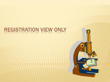 Registration View Only