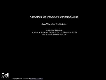 Facilitating the Design of Fluorinated Drugs