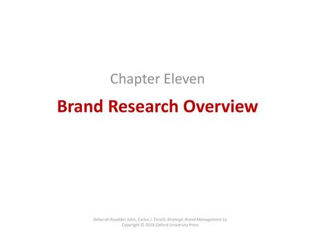 Brand Research Overview