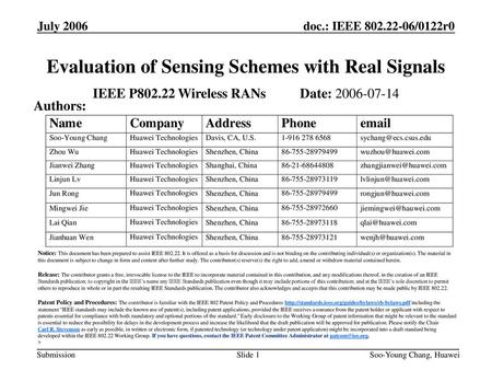 Evaluation of Sensing Schemes with Real Signals