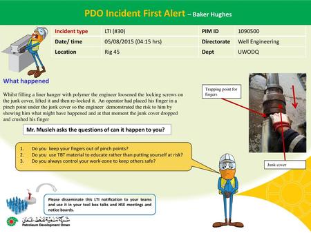 PDO Incident First Alert – Baker Hughes