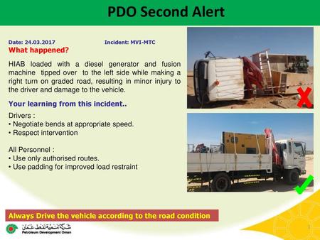 PDO Second Alert What happened?