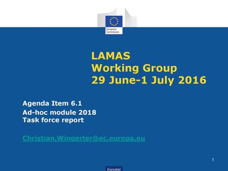 LAMAS Working Group 29 June-1 July 2016