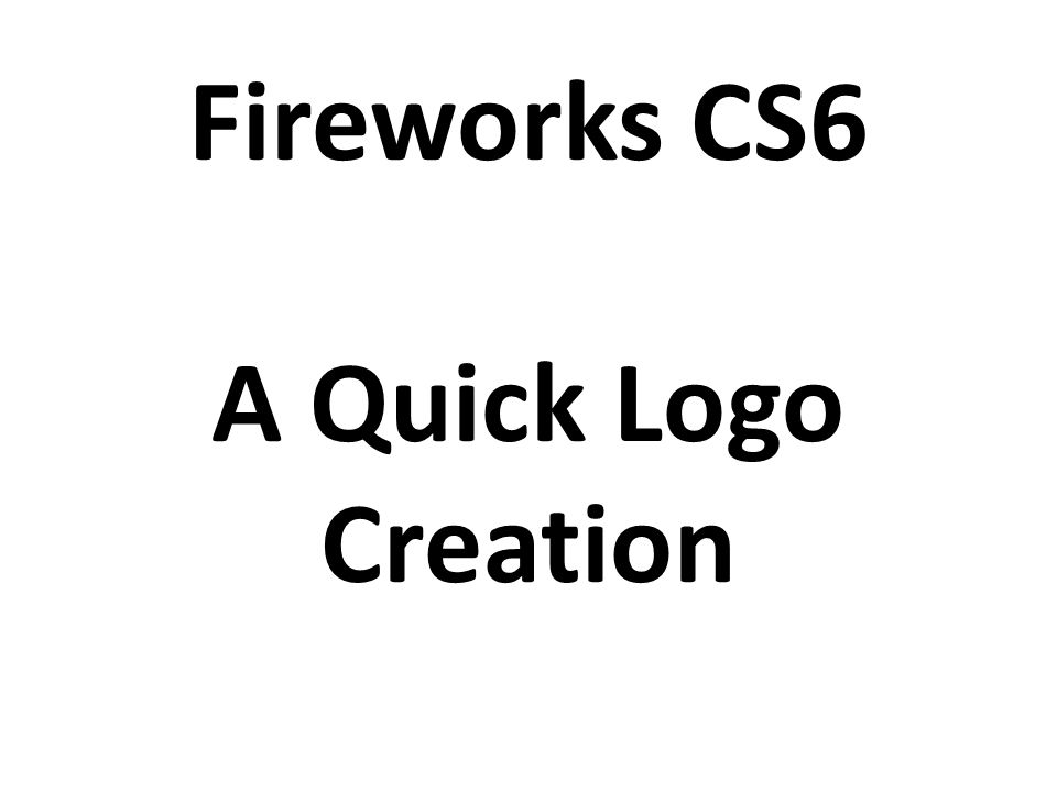 adobe fireworks cs6 logo design