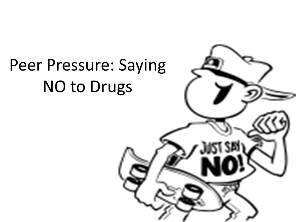 saying no to peer pressure