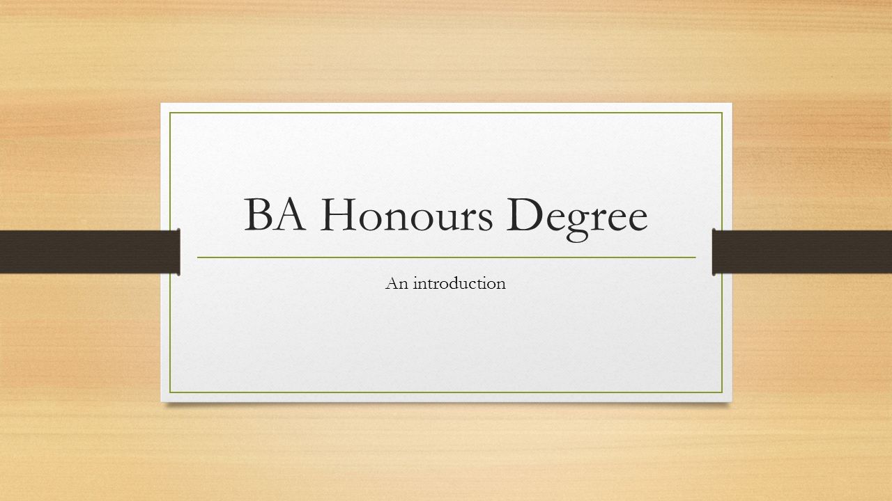 BA Honours