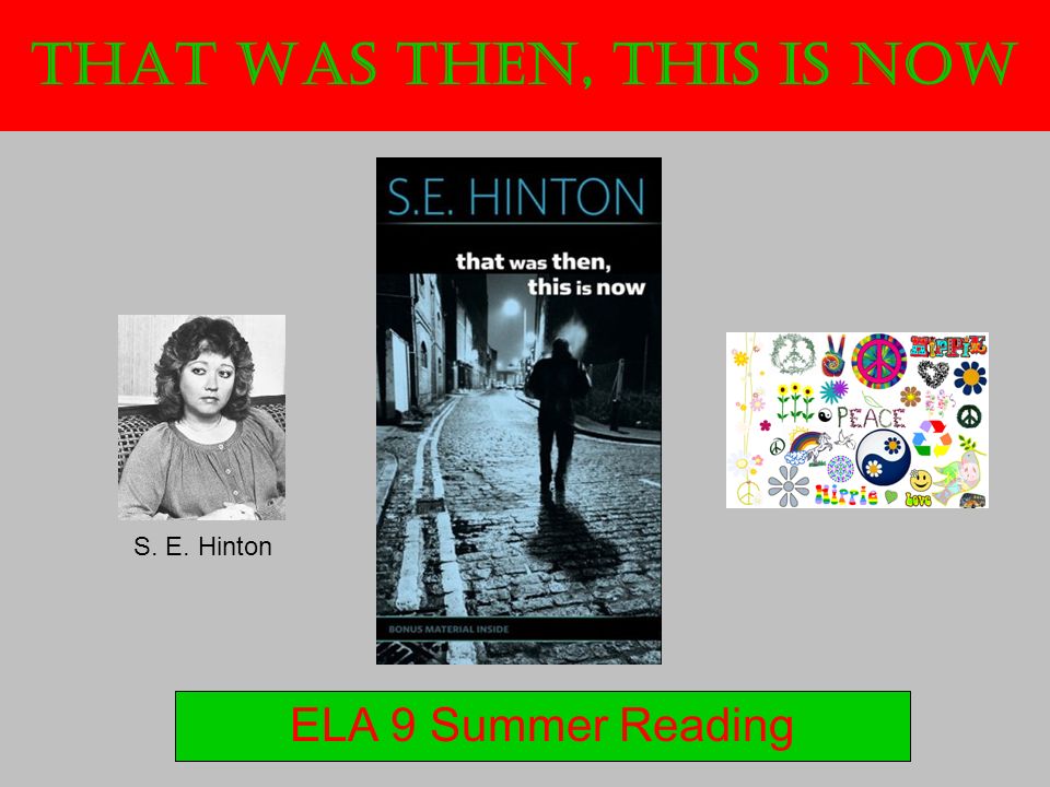 That was then this is now book cover