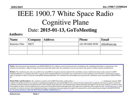 IEEE White Space Radio Cognitive Plane