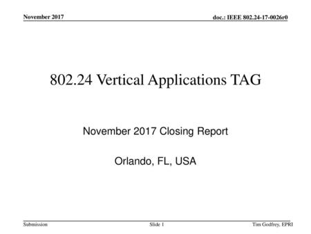 Vertical Applications TAG