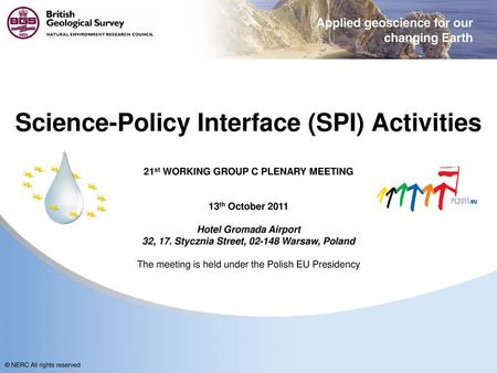 Science-Policy Interface (SPI) Activities