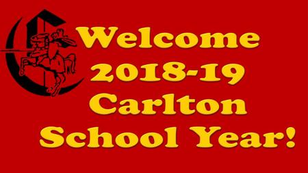 Welcome Carlton School Year!