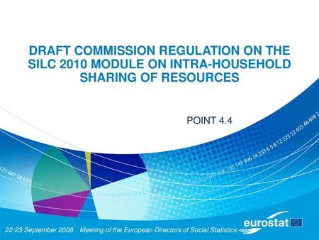 Meeting of the European Directors of Social Statistics