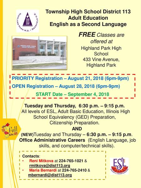 FREE Classes are offered at the - ppt download