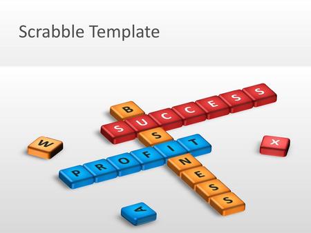 Scrabble Template E B N U S C I T P R O F W X A.