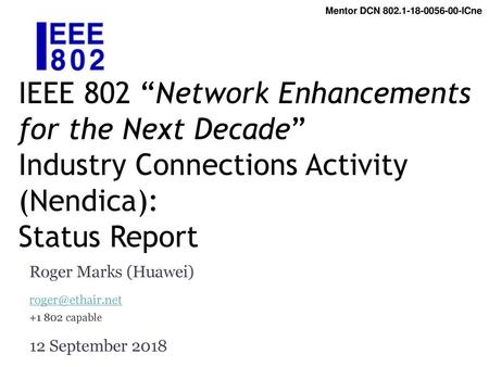 Roger Marks (Huawei) capable 12 September 2018