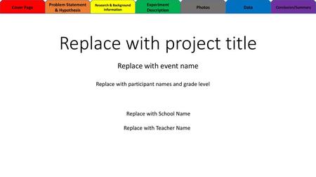 Replace with project title
