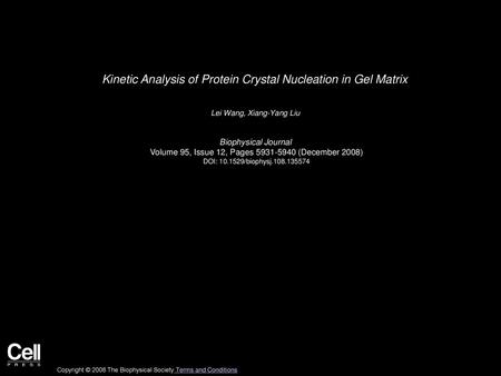 Kinetic Analysis of Protein Crystal Nucleation in Gel Matrix