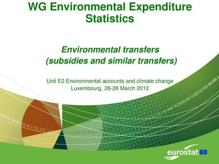 WG Environmental Expenditure Statistics