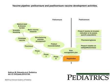 Vaccine pipeline: prelicensure and postlicensure vaccine development activities. Vaccine pipeline: prelicensure and postlicensure vaccine development activities.