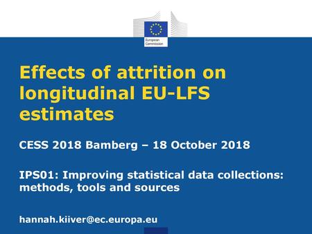 Effects of attrition on longitudinal EU-LFS estimates