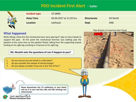 PDO Incident First Alert - Galfar