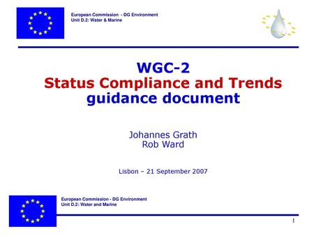 WGC-2 Status Compliance and Trends