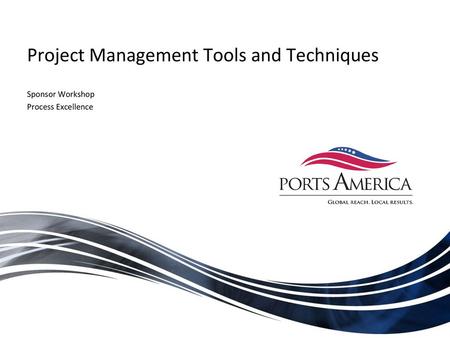 Project Management Tools and Techniques