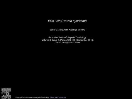 Ellis–van Creveld syndrome