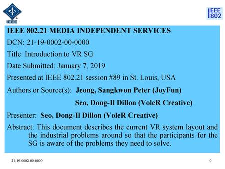 IEEE MEDIA INDEPENDENT SERVICES DCN: